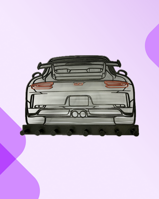 Porsche rear Silhouette Key Rack