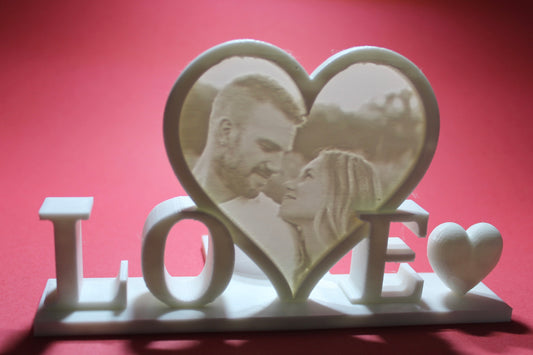 3D printed ‘Love’ lithophane
